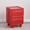 Multi-Layer Plastic Drawer Cabinet Bedside Storage Organizer for Children's Room And Bedrooms Compact Storage Unit for Small Spa