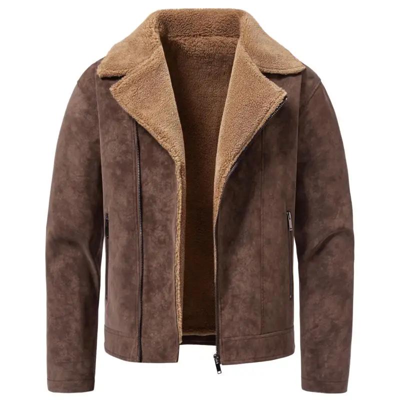 Men Fleece Lined Thick Jacket Winter