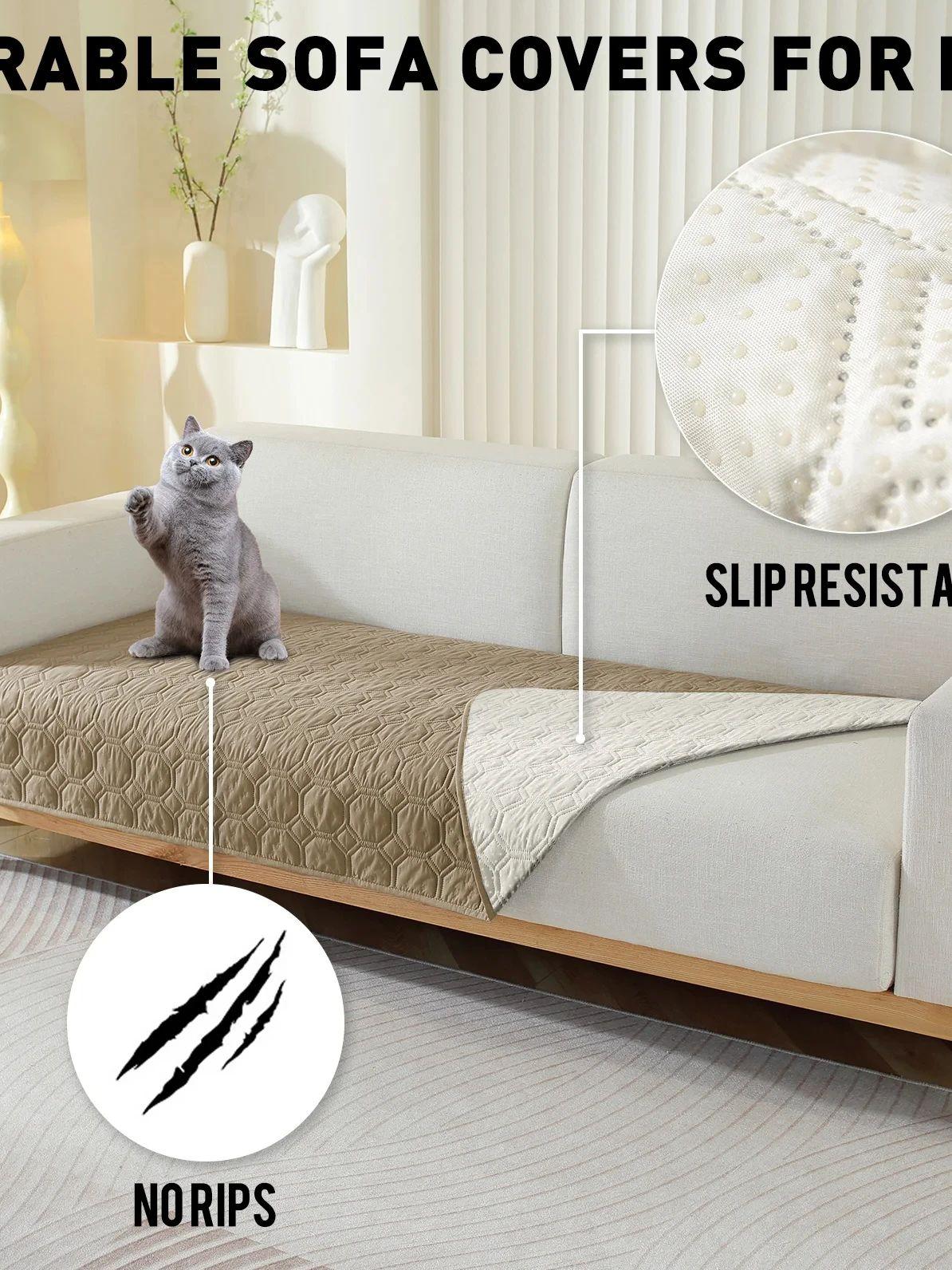 

3 Цвета ВОДОНЕПРОНИЦАЕМЫЙ И ЗАЩИЩАЮЩИЙ ОТ ПРОТЕЧЕК Чехол для собачьей кровати Одеяло для питомца Покрывало для дивана, кушетки Защитник матраса Защитник мебели для собаки, питомца 50X80cm 20X30in