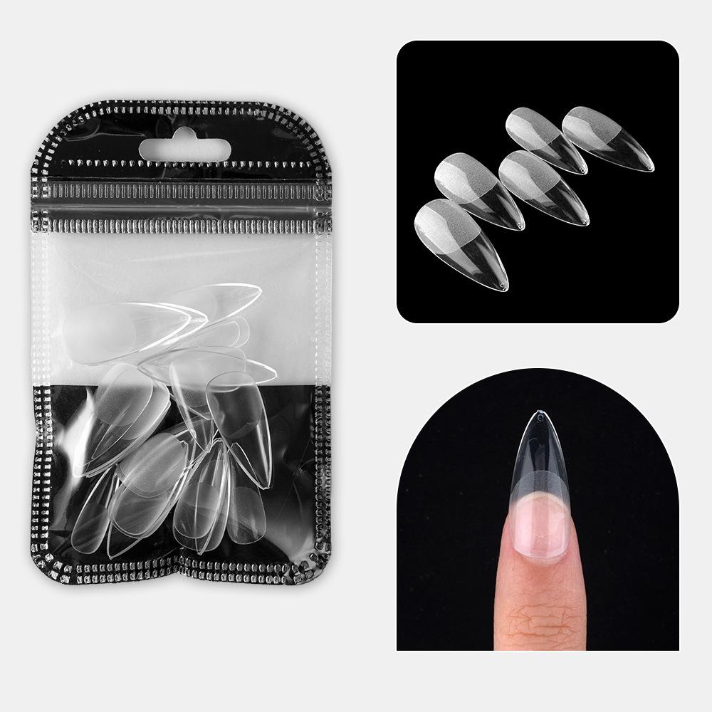 Nail Art Tablets Ultra-Thin And Seamless Half-Stickers, Full Stickers, Matte Square Long Water Droplets, Almonds, No-Carving And Grinding Fake Nail