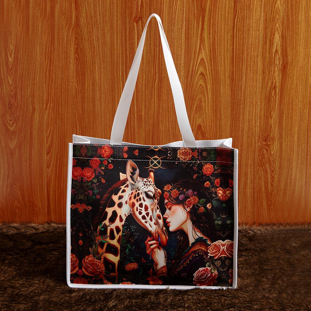 Skull Gothic Underarm Bag, PU Leather, Retro, Printed, Large Capacity, Casual, Commuter, Shoulder Bag, Women's Bag, Stocking Stuffers