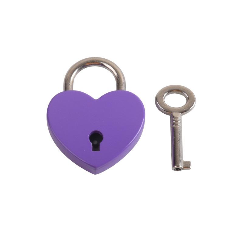 Antikes Vorhängeschloss in Herzform, Vintage-Schloss, rosa, romantisch, schöne Tagebuch-Vorhängeschlösser, Schlüsselschloss mit Schlüssel, Hochzeitsschmuck