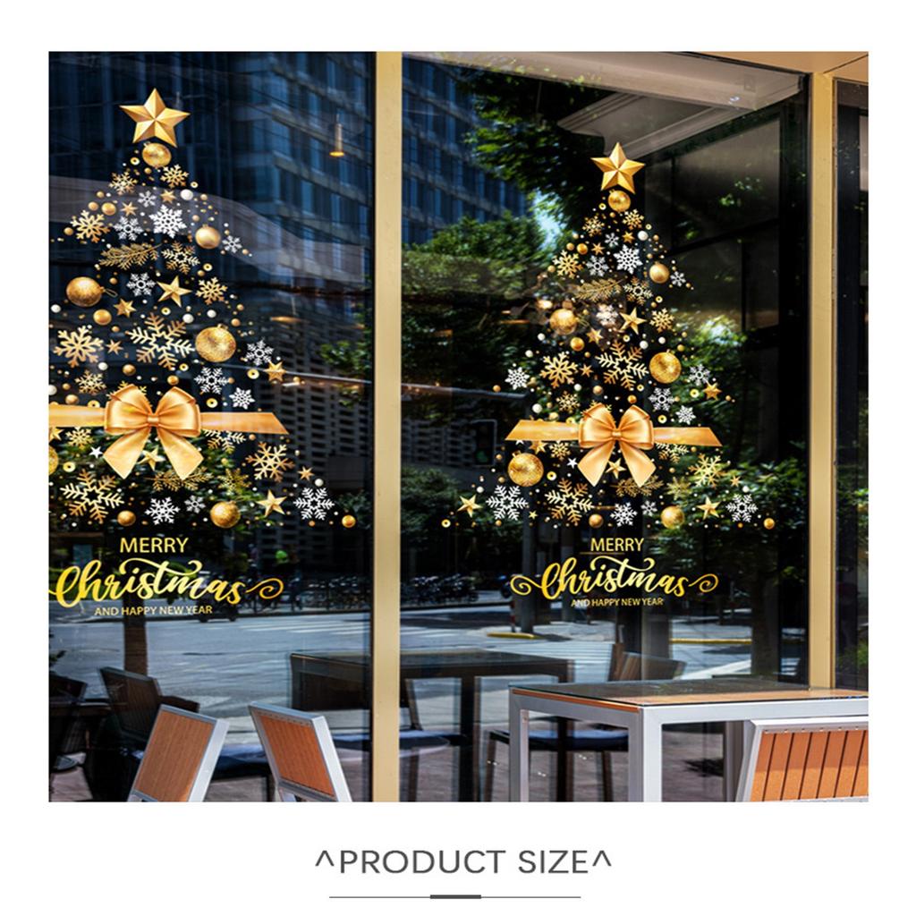 1 PC Christmas Wall Stickers, Static Adsorption, Window Glass Decoration, Christmas Stickers