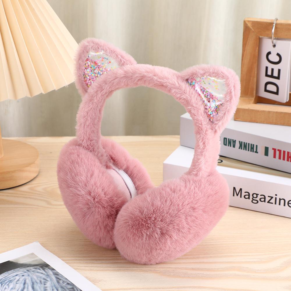 

Kitten Style Kids Winter Earmuffs - Toddler Warmth Essential 10cm Diameter