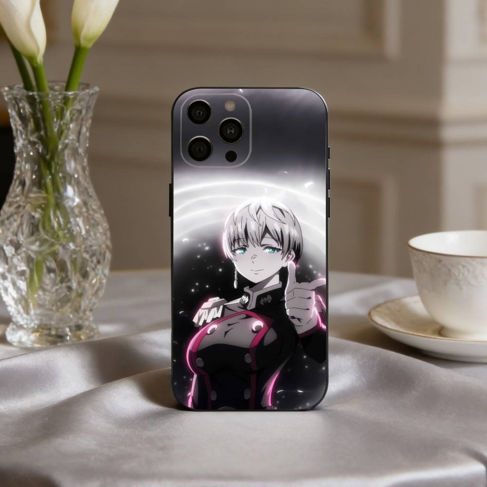 Web Manga C-Chained S-Soldier Phone Case For iPhone 17pro,16,15,14,13,12,11 Plus,Pro Max,XS,Soft Silicone Black Cover