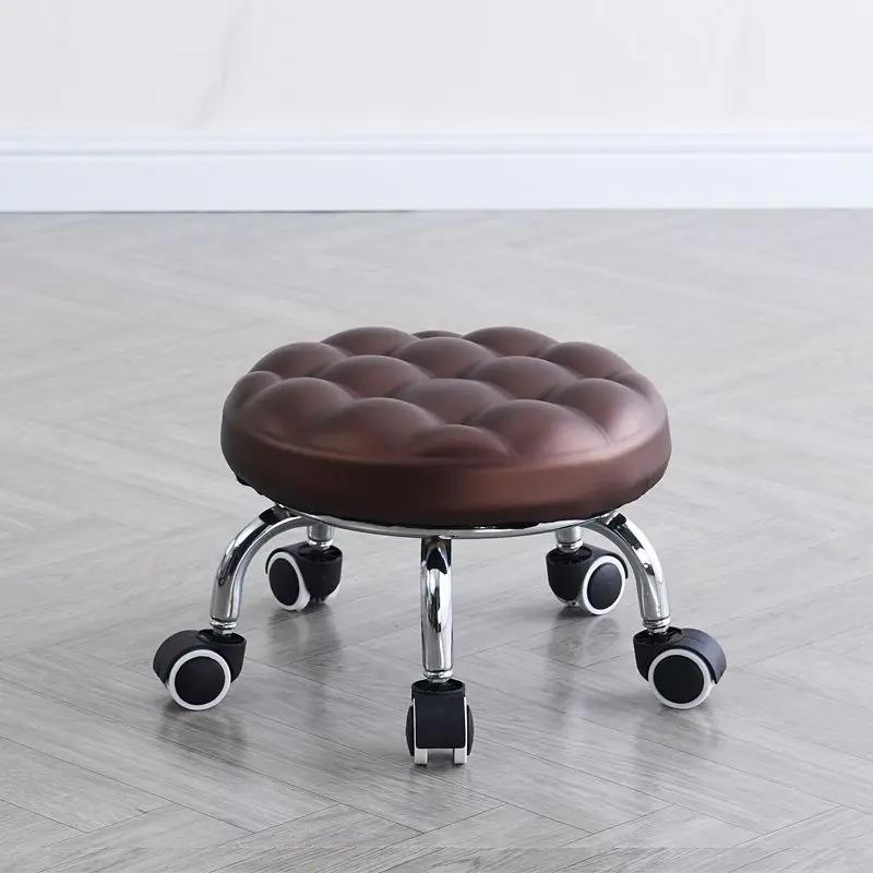 Stool with Pulleys for Car Washing, Movable Seatin, Housework, Mobile Farming Chair Wheel Chair