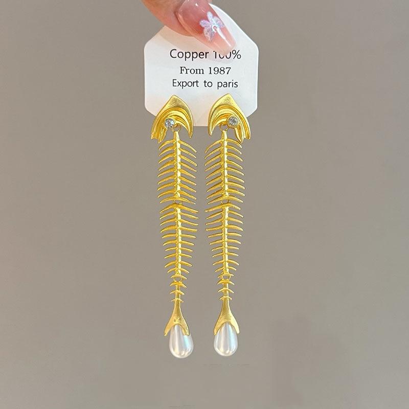 

1 пара свисающих серег с жемчугом, роскошные изысканные винтажные серьги-капли, преувеличенная креативность, уникальные элегантные ювелирные изделия, подарки