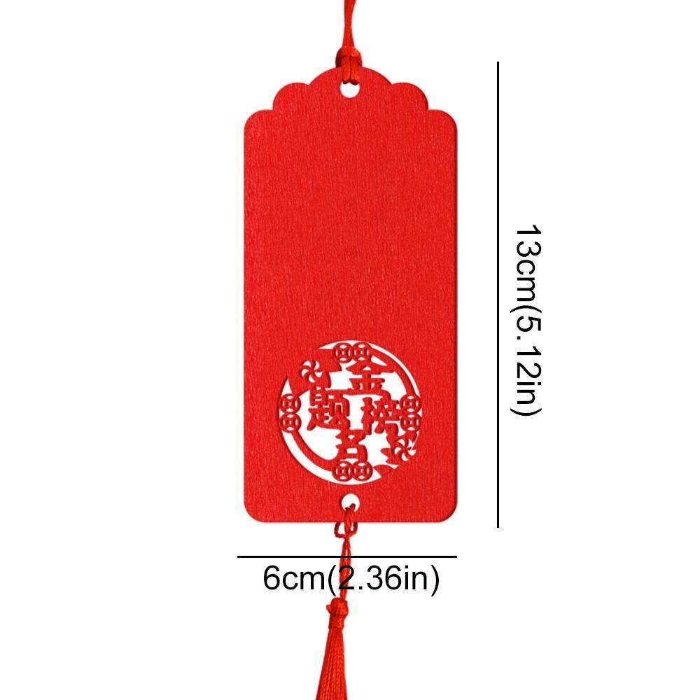 Good Luck Wood Blessings Cards Good Fortune Chinese New Year Pendants  Wedding