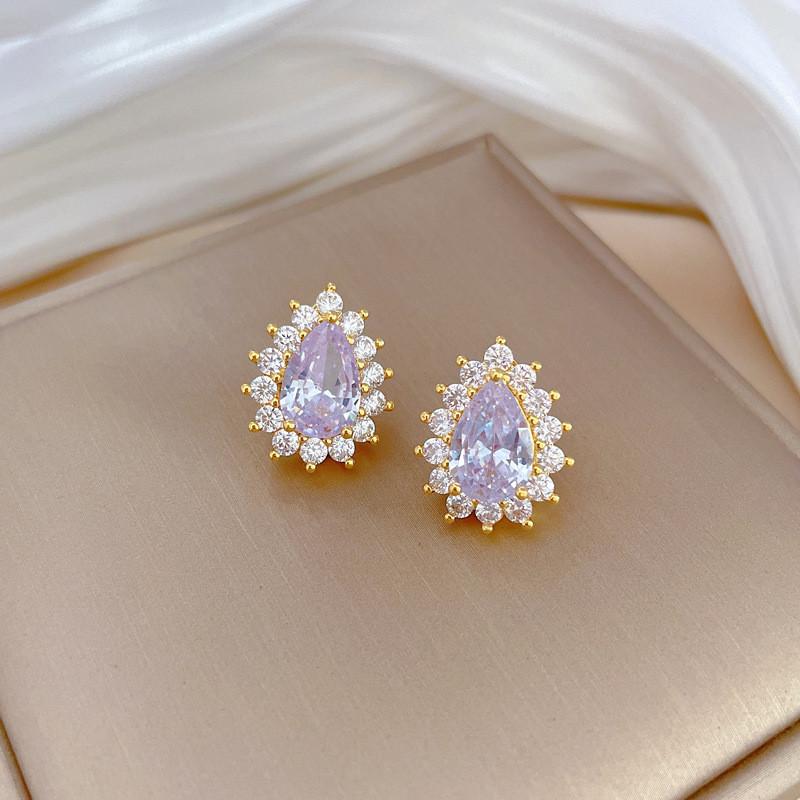 Light Luxury Swan Butterfly Zircon Jewelry Sets Stainless Steel Animal Pendant Necklace Earrings Party Gifts For Women Girls