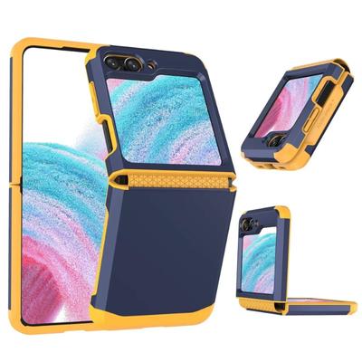 Plastikowe zawiasy zintegrowane etui na telefon do Samsung Galaxy Z Flip 6 5 4 3 Flip6 Flip5 Flip4 Flip3 5G Twarda skorupa ochronna