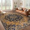 Persian Retro Large Carpets for Living Room Decoration Home Rug Boho Non-slip Bedroom Lounge Rugs Customize Coffee Tables Mat