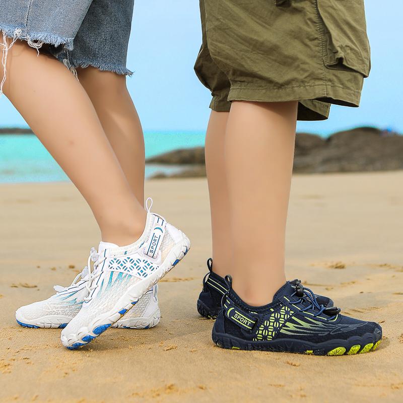 Barn Vann Sko Barn Aqua Sko Drenering Strand Sports Sandaler Hurtigtørkende Svøm barbeint Vade Båtliv Dykking Surfing joggesko