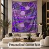 Fantasy Magic (103) Theme Wall Tapestry Customized With Name Text Personalized Hanging Tapestry For Bedroom Living Room Decor