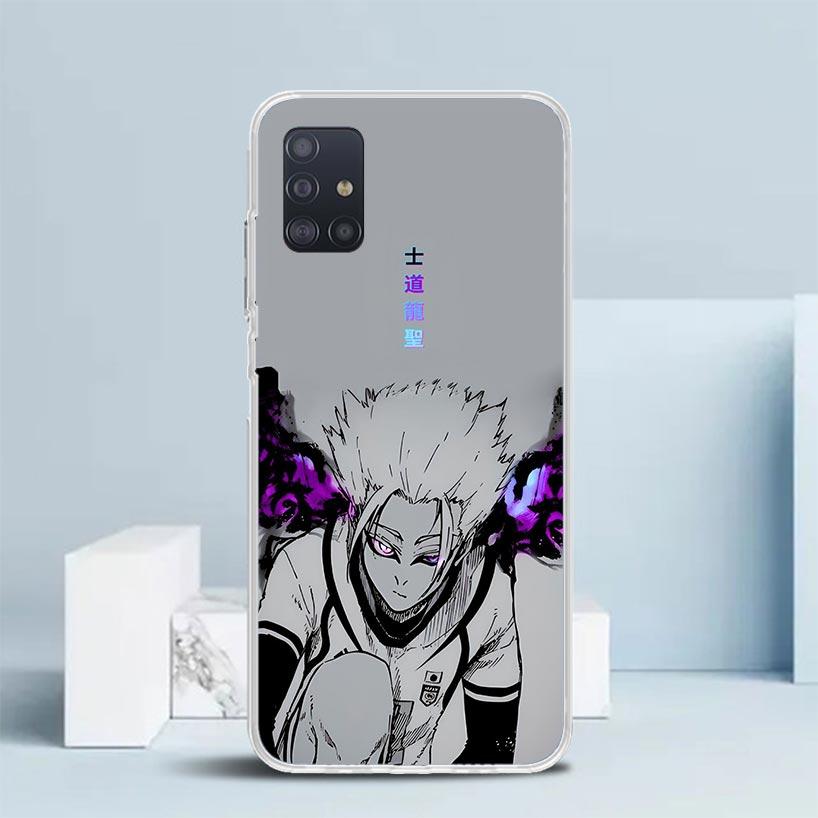 Blue Lock Shidou Ryusei Soft Cover for Samsung Galaxy A12 A22 A32 A52 A72 A02S Phone Case Note 20 Ultra 10 S10 Plus A51 A71 A50S