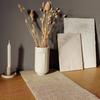 Jute Fabric Table Runner 30cm X 10m White CREATIVE DECO - Wedding Decoration