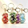 Enamel Luxury Keychain High-End Metal Pendant Bag Charm Blessing Charm