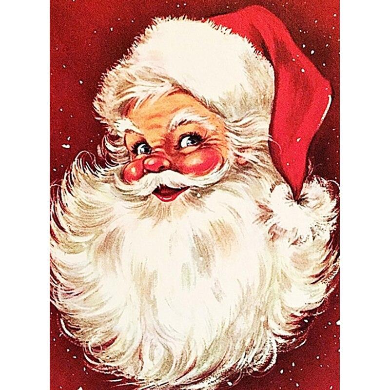 

Новый 5D DIY алмазная живопись Рождественская Алмазная вышивка Санта-Клаус вышивка крестиком полная круглая дрель домашний декор ручной подарок Full Round 20x30CM