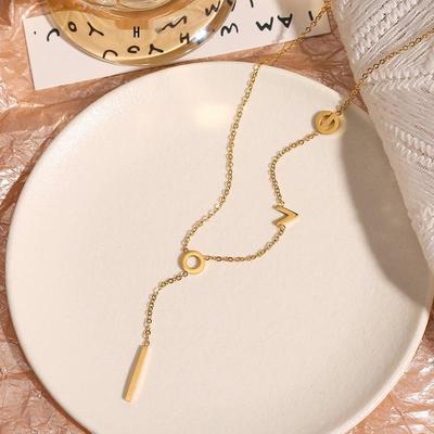 2022 Women's Summer 18K Gold Love Necklace - High-End Titanium Steel Choker, Clavicle Style, Non-Fading