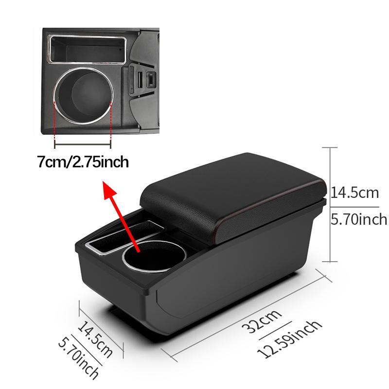 Armrest For Toyota Agya For Toyota Wigo For Daihatsu Ayla For Perodua Axia Interior Center Console Storage Box 2023 2024 2025