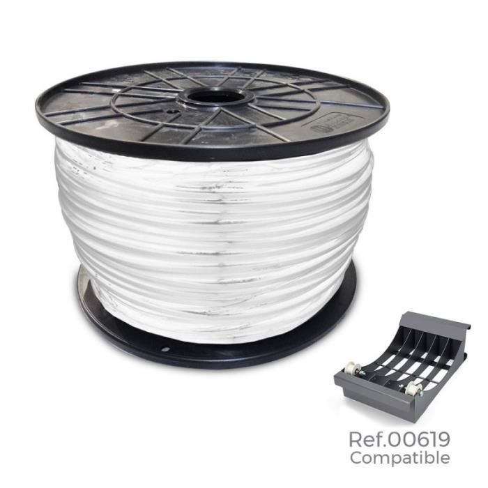 Bobine câble acrylique 3x2,5mm blanc 150mts (bobine grande ø400x200mm)