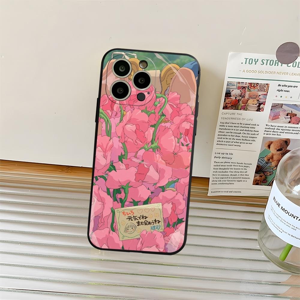 S-Spiriteds Flower A-Away Phone Case Fundas For Iphone 13 17 11 15ProMax 14 12 16 Pro Xs Max Mini Xr X Plus Coque