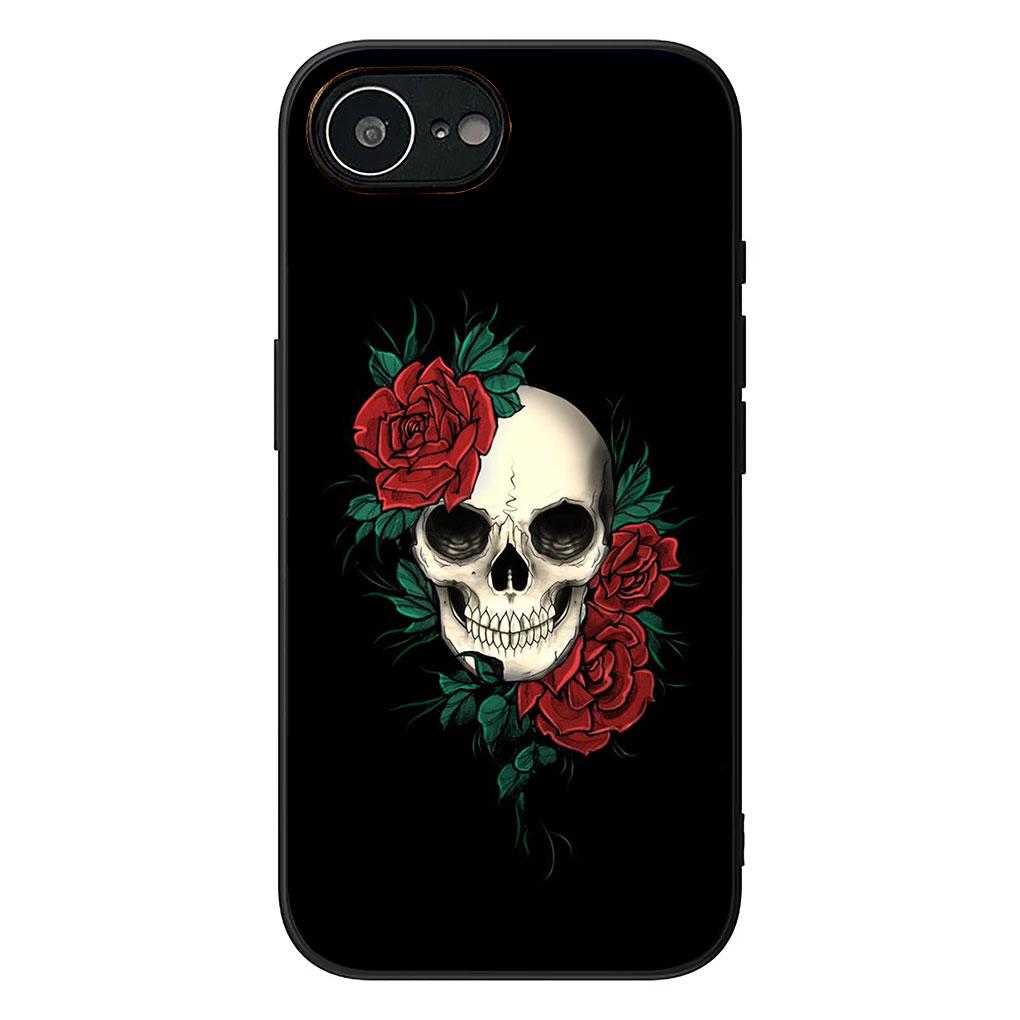 Cover for Samsung Galaxy Note 20 9 8 S8 S10 S9 Plus A54 A33 A21S A31 M21 S10E A17 Coque Phone Case Floral Art Skull Flower Rose