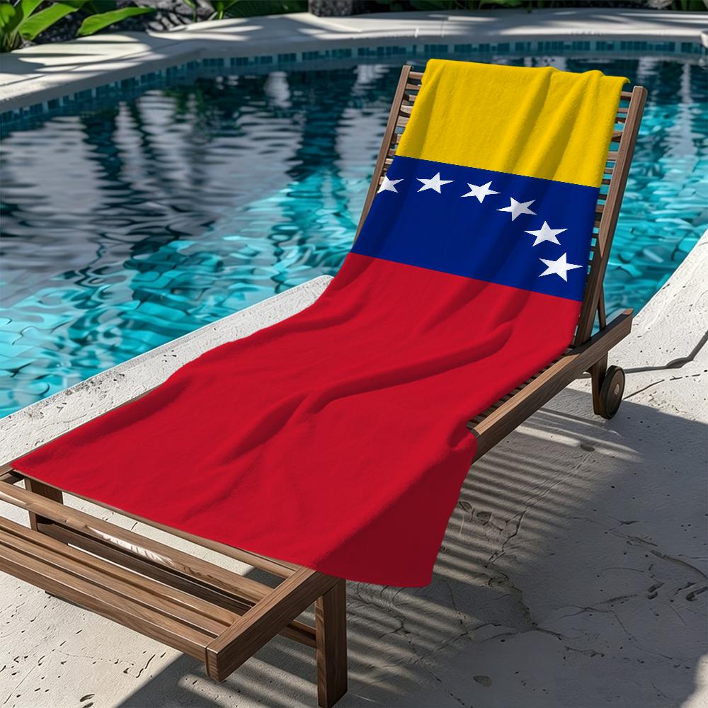 fashion pop art V-venezuela-a Towel Large Quick-Drying Microfiber soft Beach Towel for Travel Fitness Sauna Bathing Camping