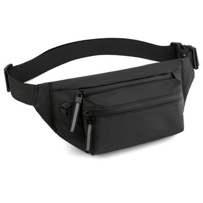 STYLIVA Corpo Revestido PU Cintura Bolsa Preta Fosca, Leve, Impermeável, Couro, 3 Formas, Transversal, Bolsa, Necessaire, Ombro Único, Compacta, Mãos Livres,