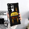 NYC Yellow Taxi Cabs Soft Phone Case For Samsung Galaxy S26 Ultra S25 Edge S24 FE S23 Plus S22 S21 + S20 Plating Anti-Fall Funda
