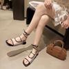 Fashion Fashion Womens Shoes 2025 Breathable Closed Toe Sandals Summer Heels Soft All-Match Luxury Girls New Clear Slipper Slides