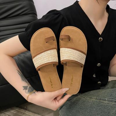 Summer Gladiator Women Slippes Fashion Elegant Soft Sole Flats Slides Shoes Ladies Casual Beach Flip Flops Sandalias