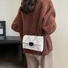 Elegant Fashionable Small Square Crossbody Bag For Women In Black And White With Trendy Street Style