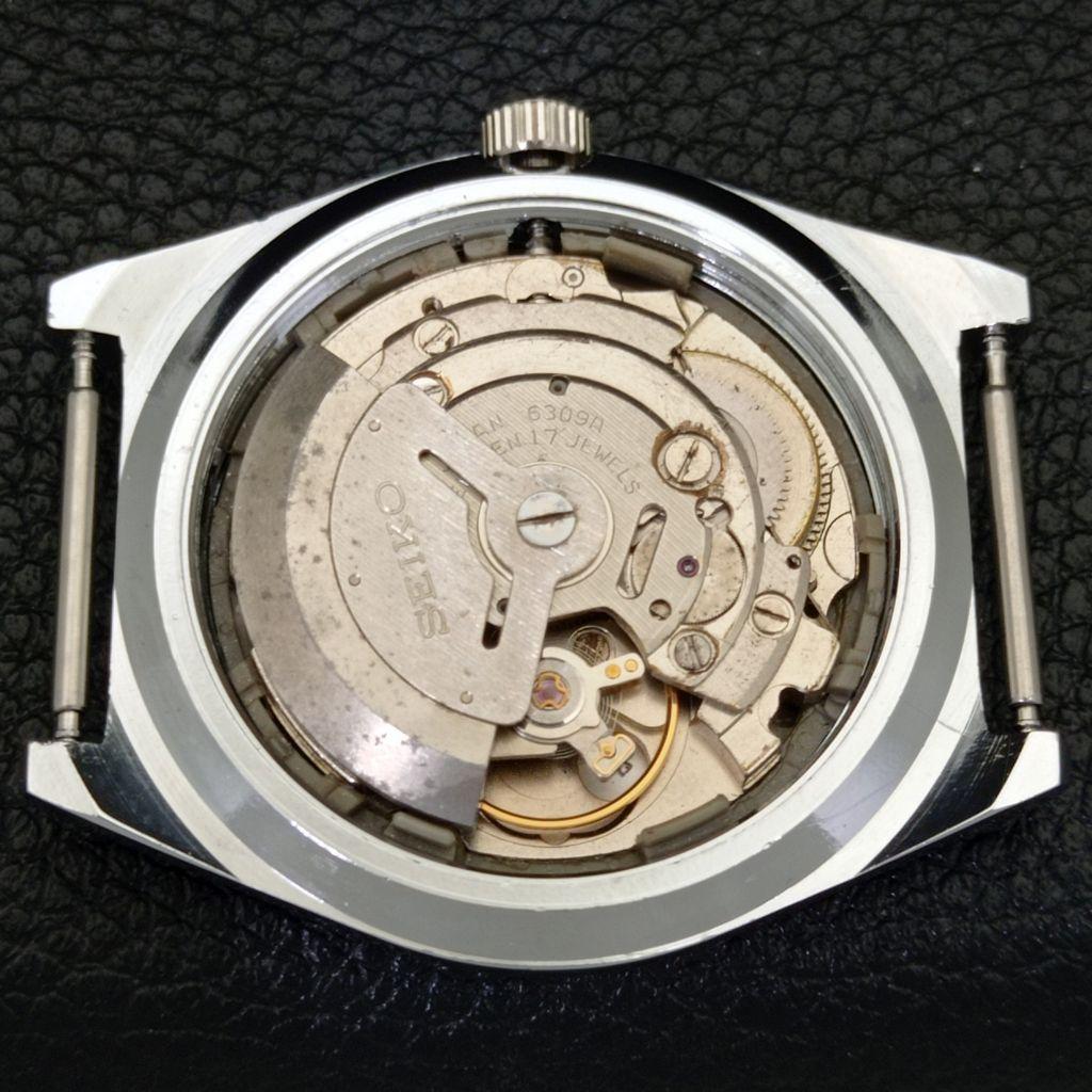 VINTAGE SEIKO 5 AUTOMATIC REFURBISHED JAPAN MENS BLACK DIAL WATCH a440673-9 Sk-a440673-1