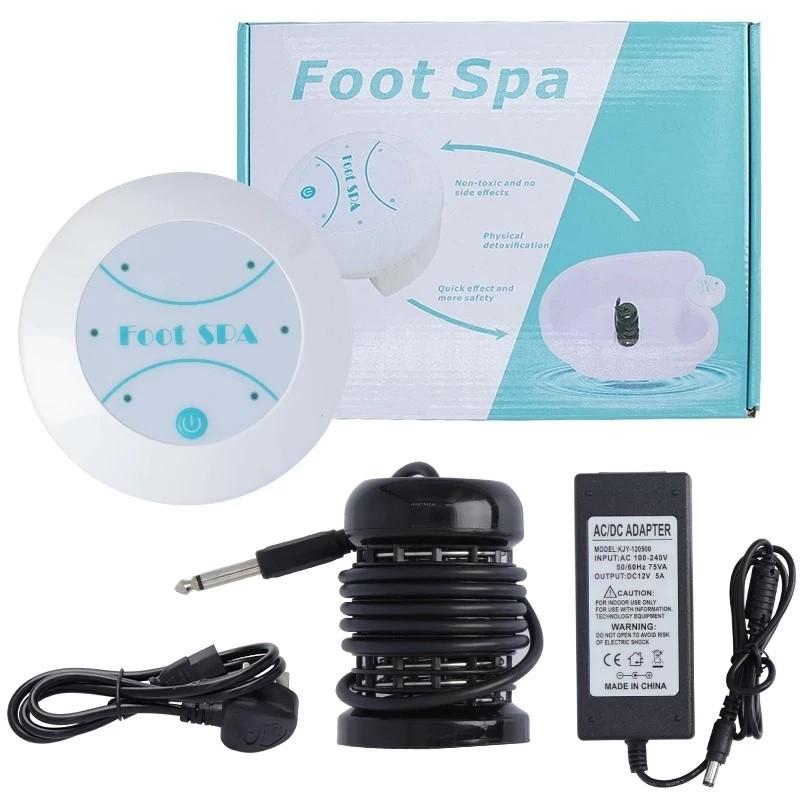 Detox Ionic Cleanse Vibrating Machine Basin Bath Arrays Health Care Equipment Electric Foot Spa Bath Massager Set