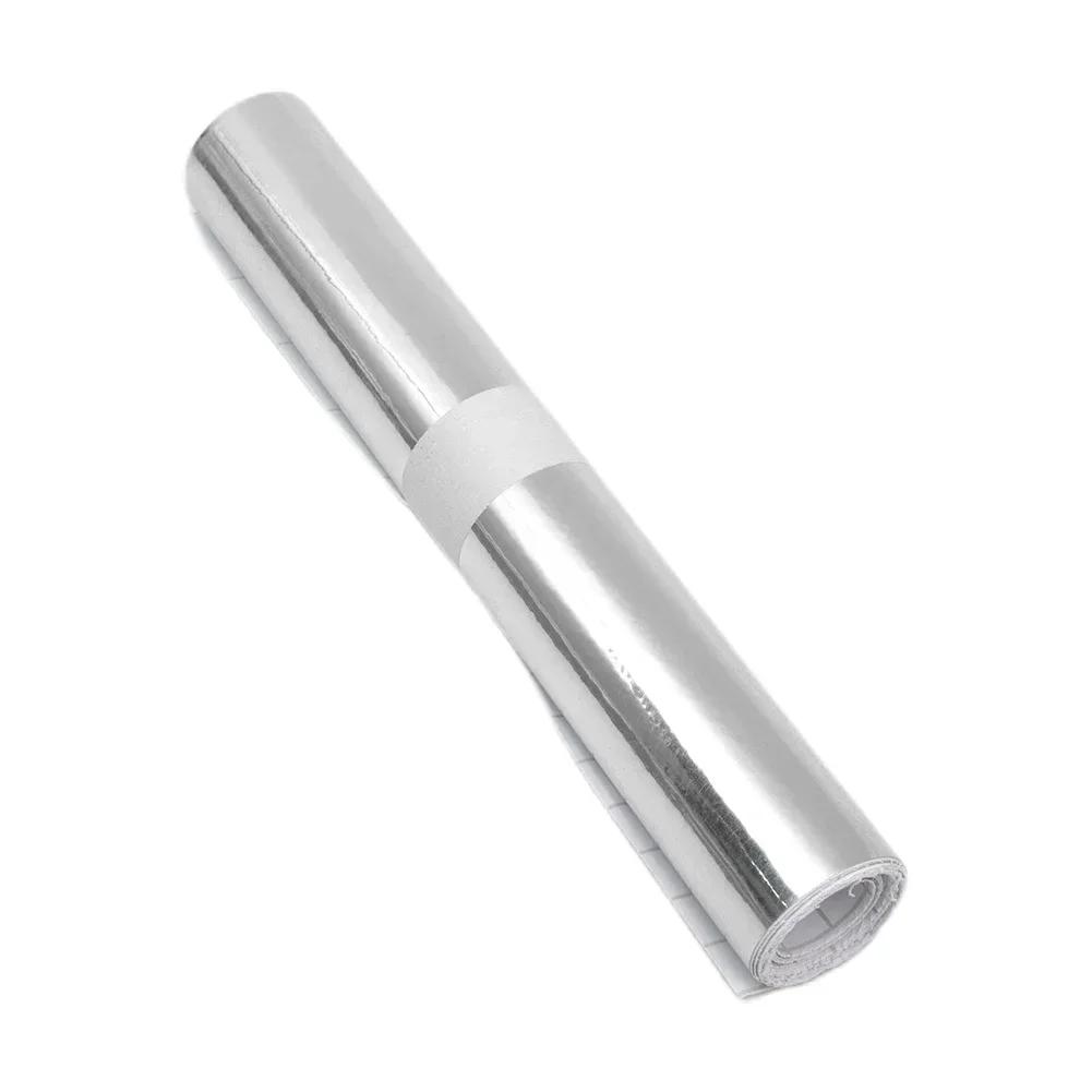 Car Mirror Car Sticker 1pc Auto Chrome Vinyl Wrap Decal Self Adhesive Film 8x60 Inch Replacement DIY Styling Decoration