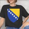 Bosnia and Herzegovina Flag Accessories Unisex T Shirts Cotton Tee Graphic Printed Tshirt Clothing