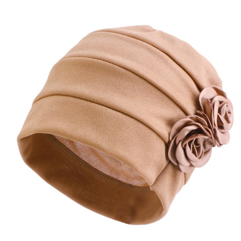 Soft Fabric Turban Cap Hair Loss Friendly India Cap Bandana Fashion Hijab Cap Daily Wear