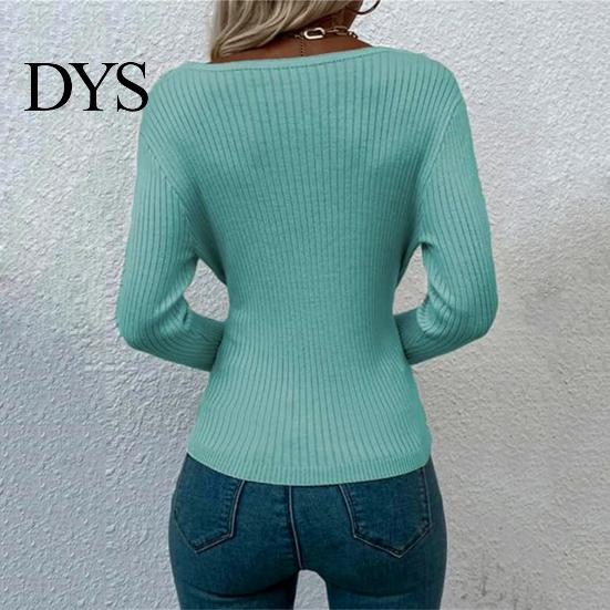Γυναικείο Πλεκτό Πουλόβερ Σέξι V-Neck Wrap Πλεκτό Τοπ Εφαρμοστό Σταυρωτό Μπροστά Πουλόβερ Μακρυμάνικο Μαλακό Διαπνέον Ύφασμα Ρούχα Φθινοπώρου Ζεστό Wrap-around