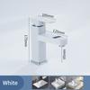 Touch LED Digital Temperature Display Basin Faucet  Cold Mixer Tap Ceramic Valve Core Kitchen Bathroom Accessories White