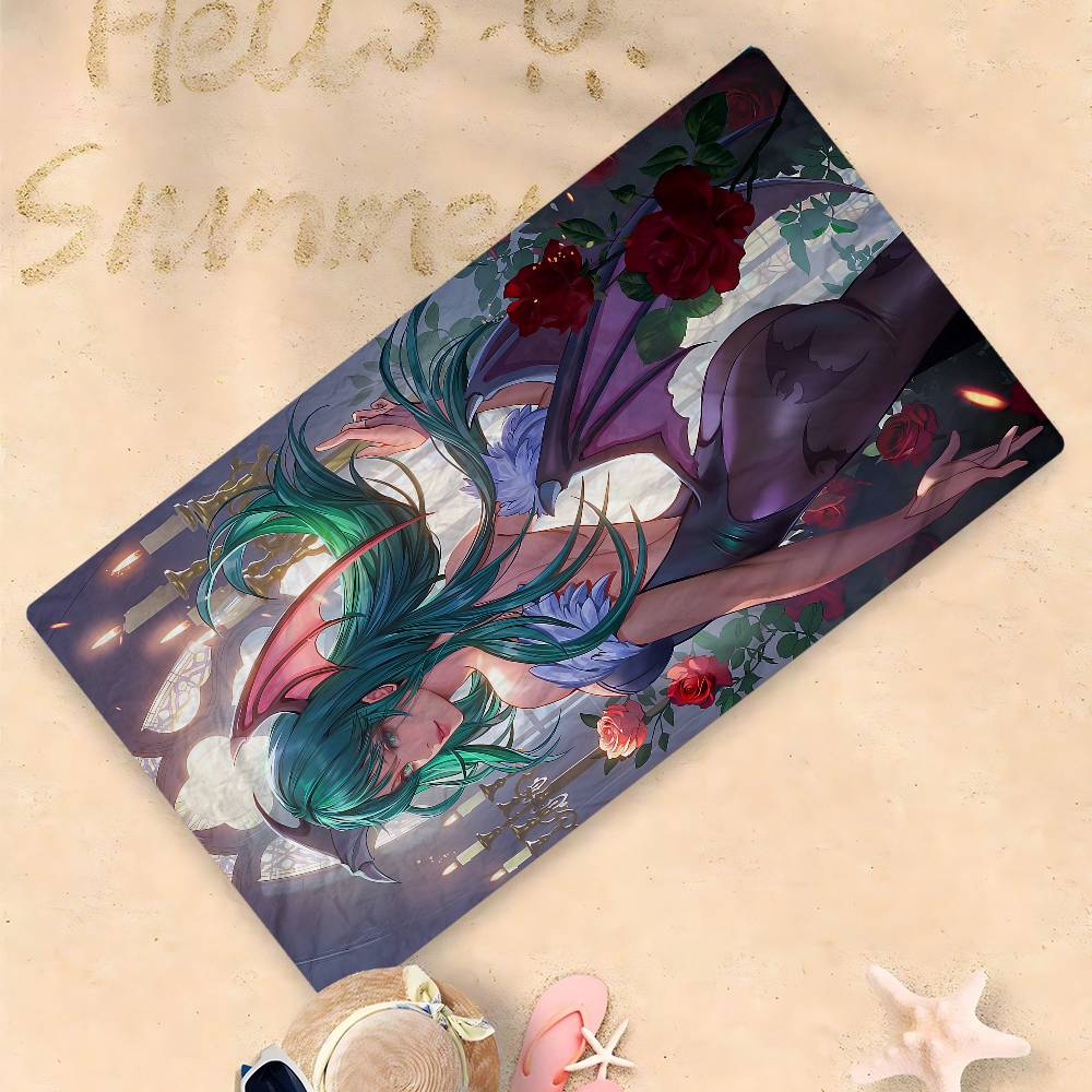 Girl Game M-morrigan Aensland Microfiber Beach Towel Absorbent Quick Dry Soft Yoga Swimming Resort Mountain Climbing Towel