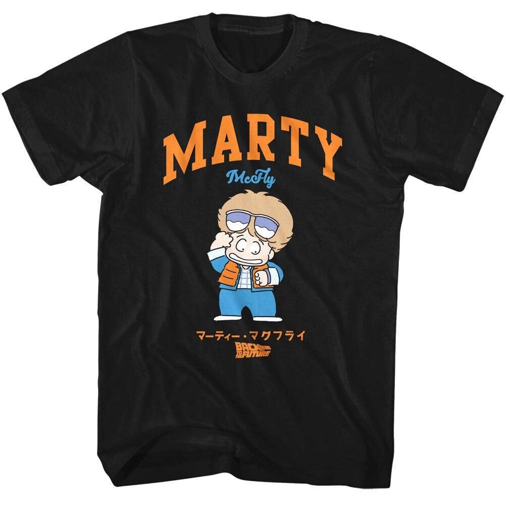 

Back to The Future Shirt Marty McFly Cartoon Men s Tees Men s and Women s Loose and Breathable T-shirt Top 3XL