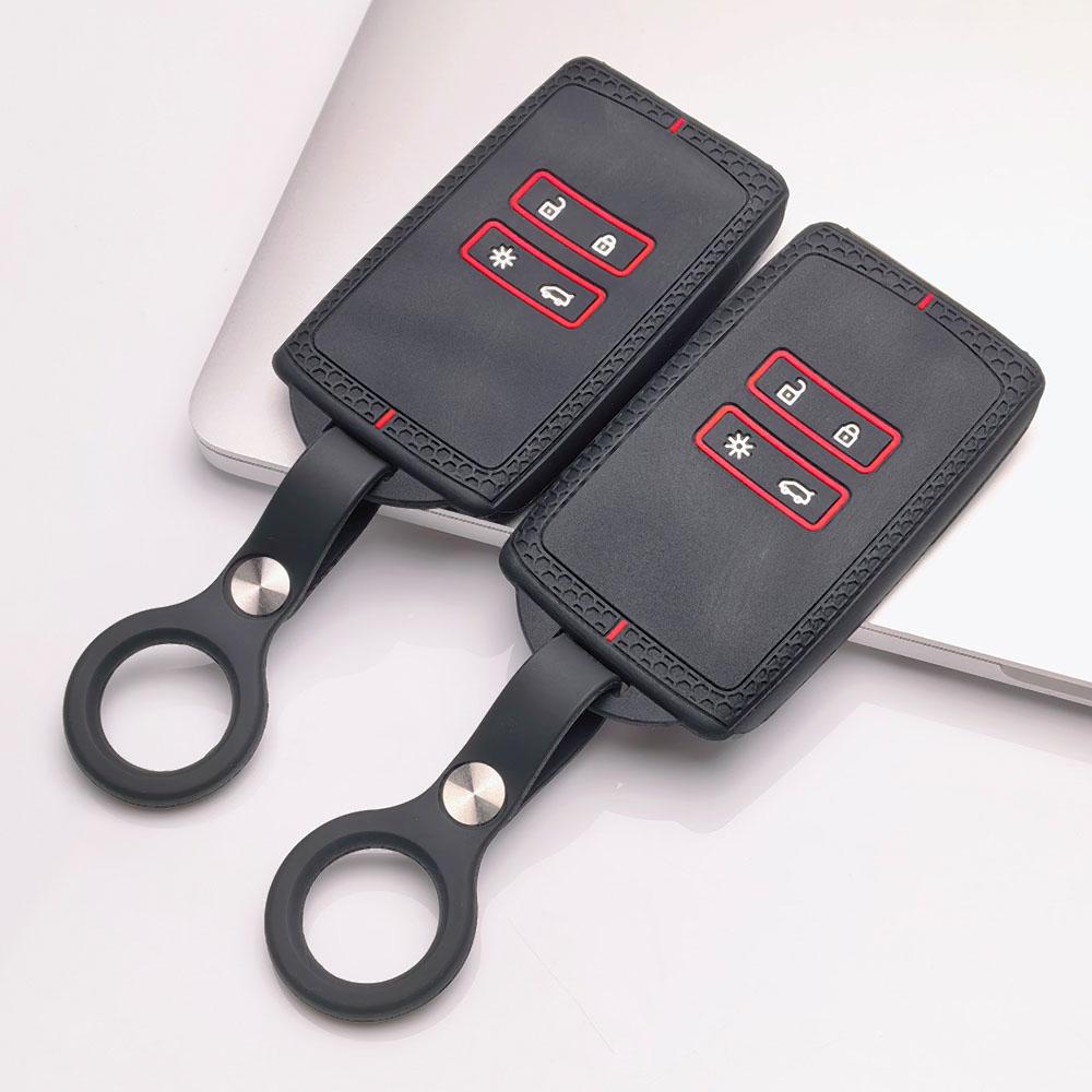 Key Cover for Renault Koleos Kadjar Arkana Clio Megane Captur Zoe Scenic with Keychain Anti-Scratch Guard Shockproof Protection Soft Grip Texture