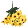 1 PCS 24 Heads Artificial Sunflowers Fake Flower Bouquet Garden Wedding Party Decor Home Garden Table Decoration