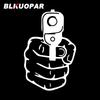BLKUOPAR The Pistol Is Aimed At You Killer Hand Decal Graphics Creative Windshield Fuel Tank Cap Car Stickers Car Accessories