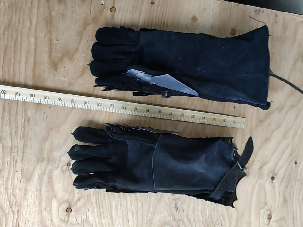Middelaldersk Sølv Nazgul Hansker Unisex Stål Rustning Hansker Korsfarer Kostyme