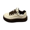 2025 Spring New Muffin Little White Shoes Versatile and High Sports Leisure Bread Thick Sole Niche Design Women's Shoes