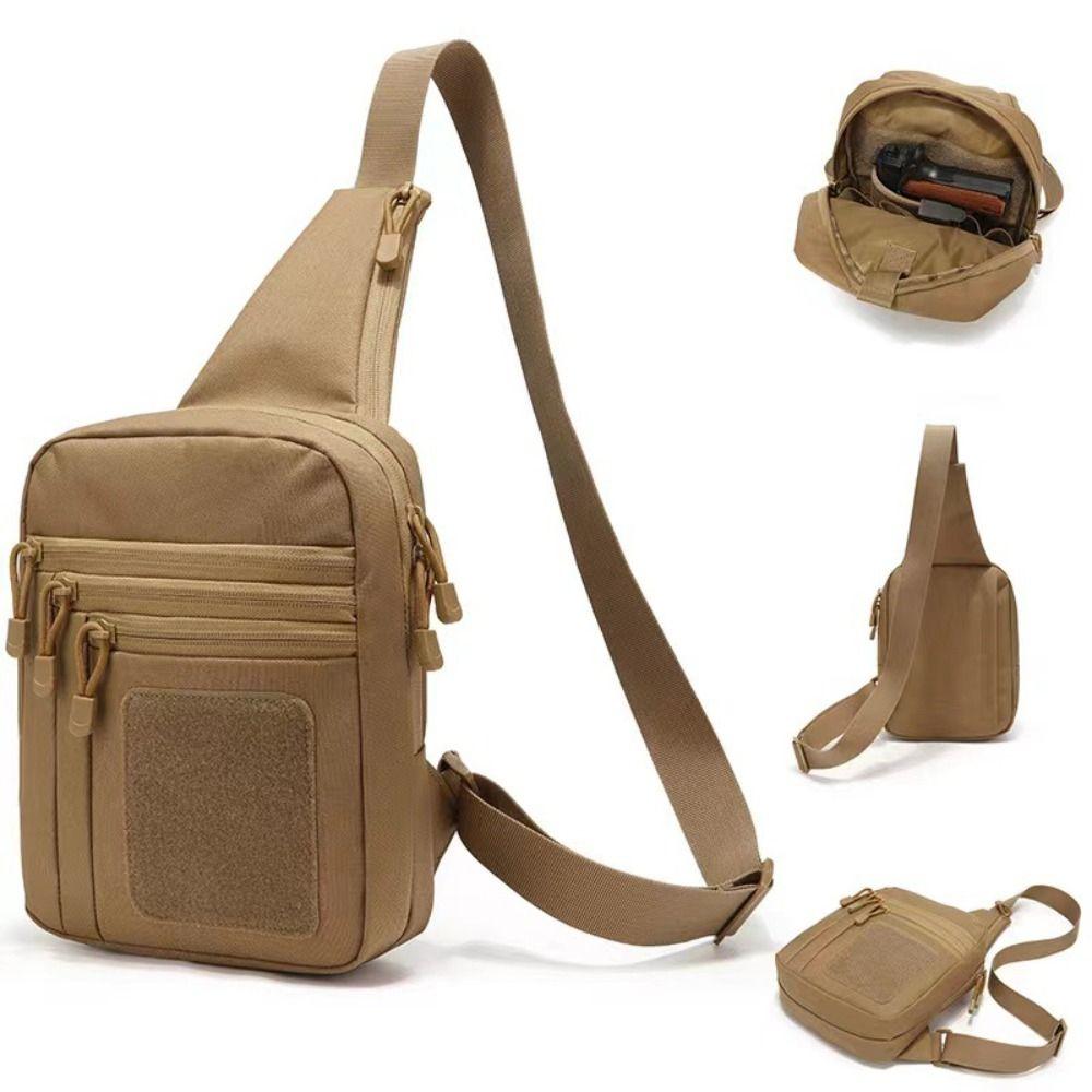 

Oxford Cloth Outdoor Chest Bag Large Capacity Travel Shoulder Bag Climbing Crossbody Bags Travel чорний