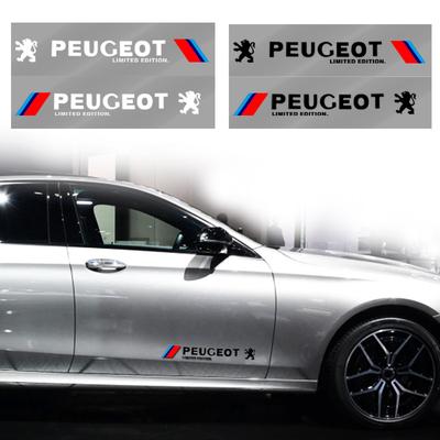 2 adet Araba Yan Kapı 3D Sticker Rozet Çıkartma Dekorasyon 308 408 508 RCZ 208 3008 2008 206 207 108 406 407 408 206 207 208 306 307 için