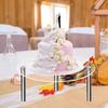 Cake Stand Transparent Round Shape Acrylic Birthday Cupcake Dessert Stand Holder Cake Makaron Display Rack Party Supplies