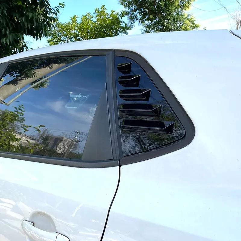 Glänzend Schwarz/Carbon Look Auto Heckscheibe Rollladenabdeckung Trim Für Volkswagen VW Polo MK5 6R 6C 2011-2018 Für VW Mk6 Polo 2018-